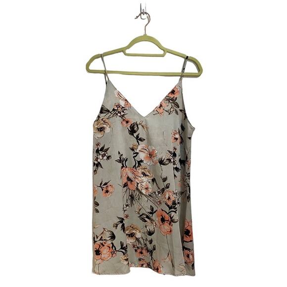 Tobi Gray Floral Sleeveless Mini Shift Dress Sz S NWT - Picture 1 of 9